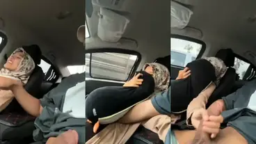 Ukhti Hijab Cantik Pasrah Servis Kasur Mobil